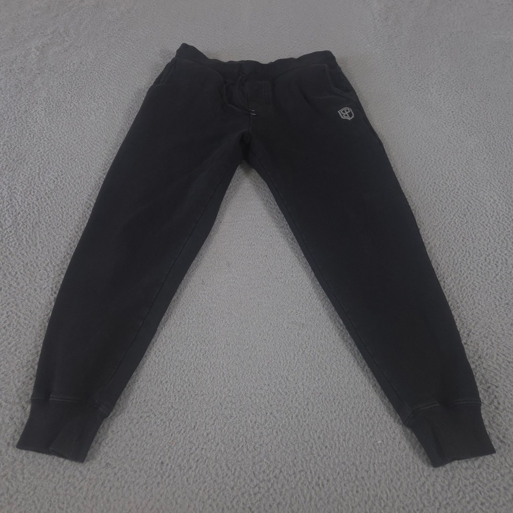 Born Primitive Sweatpants Mens S Black Tapered Joggers Cotton Spandex Drawstring